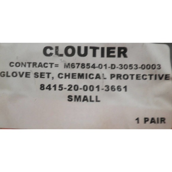 Government Military Issue SMALL Chemical Protective Glove Shells & Inserts, 1 Pr - Picture 9 of 10